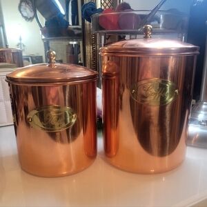 Copper Coffee & Tea Canister